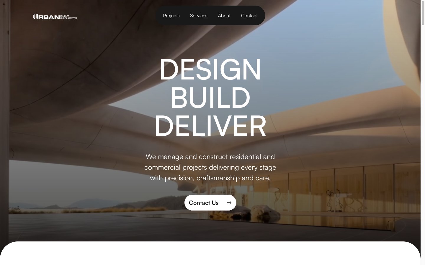 Urban Built's new digital presence turns enquiries into booked jobs.